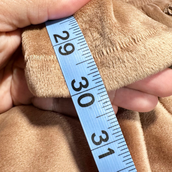 Skims Velour Track Pants Wide Leg Pull On Sienna Brown Women XL - Picture 7 of 8